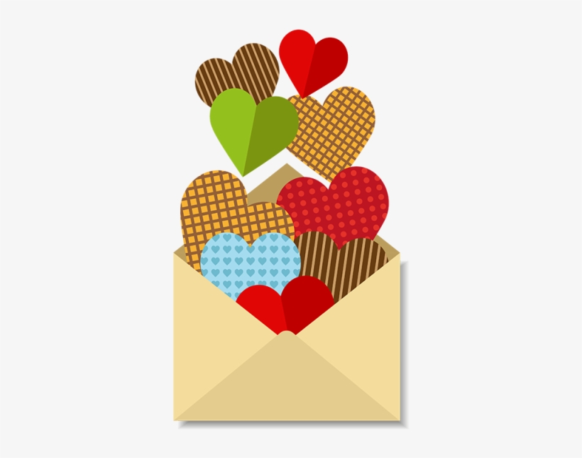 Letter With A Lot Of Hearts, Love, Lovers, Husband - Ansammlungs-liebe-einladung Karte, transparent png download