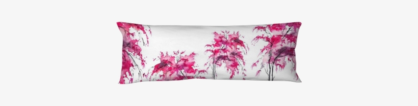 Watercolor Seamless Pattern, Background With Vintage - Cushion, transparent png download