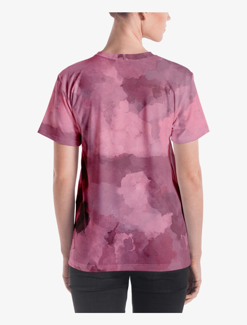 Wine Watercolor Women's T Shirt T Shirt Zazuze - T-shirt, transparent png download