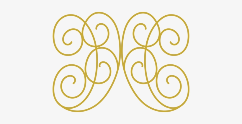 Visual Arts Drawing Decorative Arts Watercolor Painting - Gold Swirl Design, transparent png download