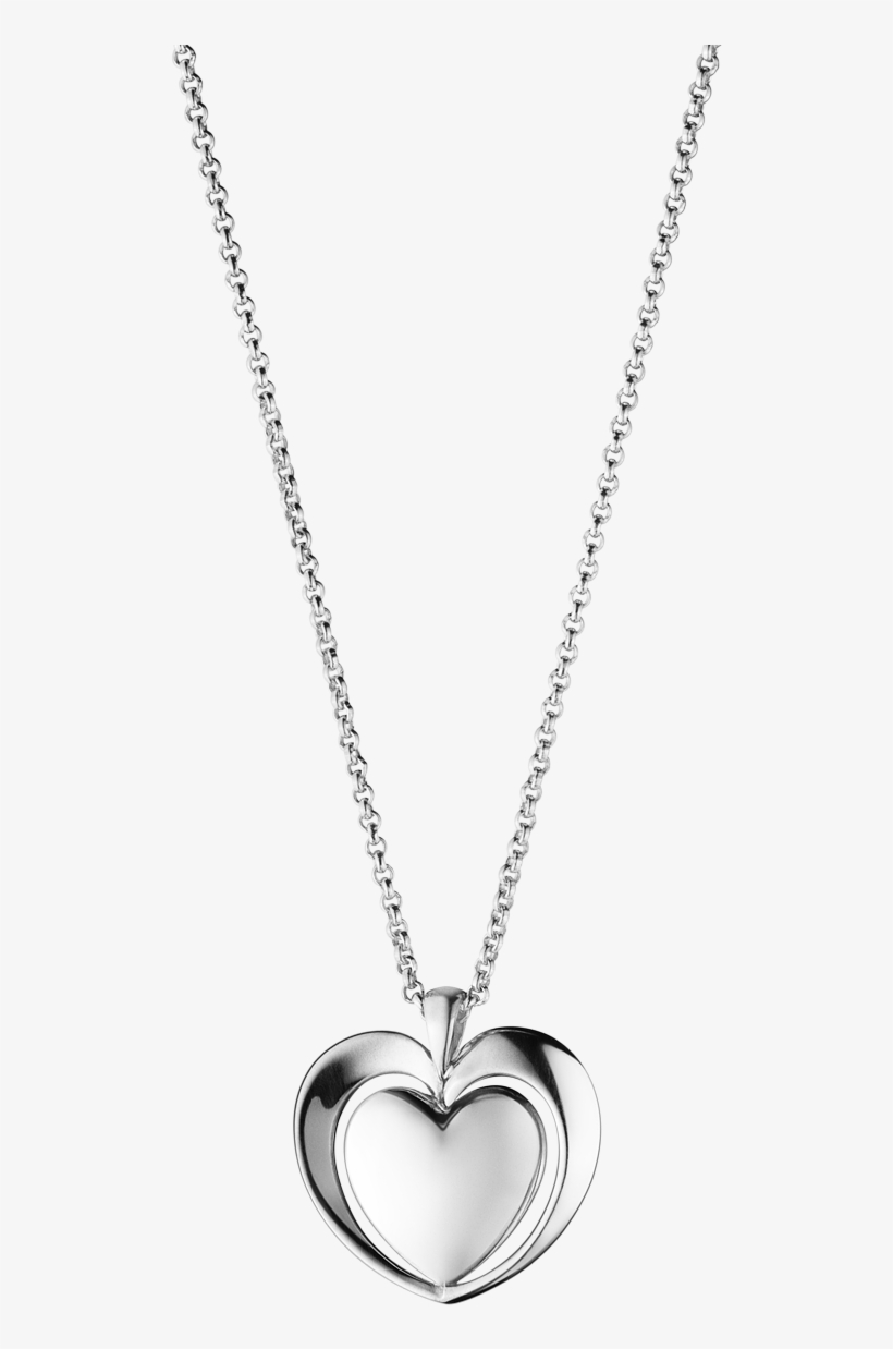 Pendant Png Image - Gold Heart Charm Diamonds Inside, transparent png download