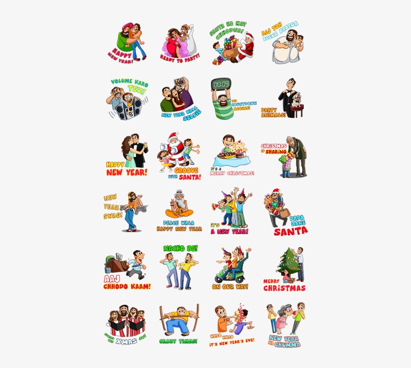 Christmas Line Sticker, transparent png download