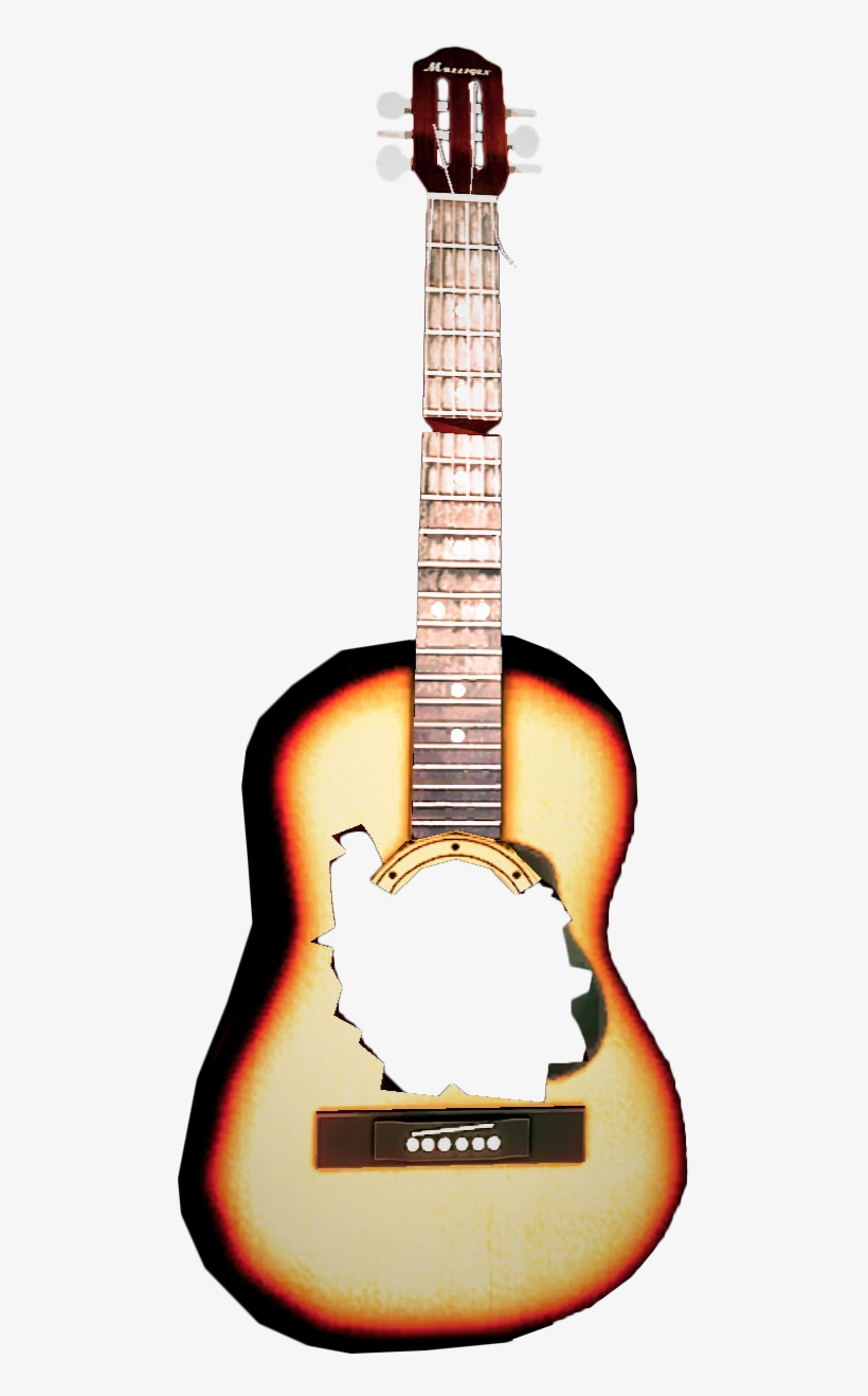 Acoustic Guitar Clipart Png Full Hd - Broken Guitar Transparent, transparent png download
