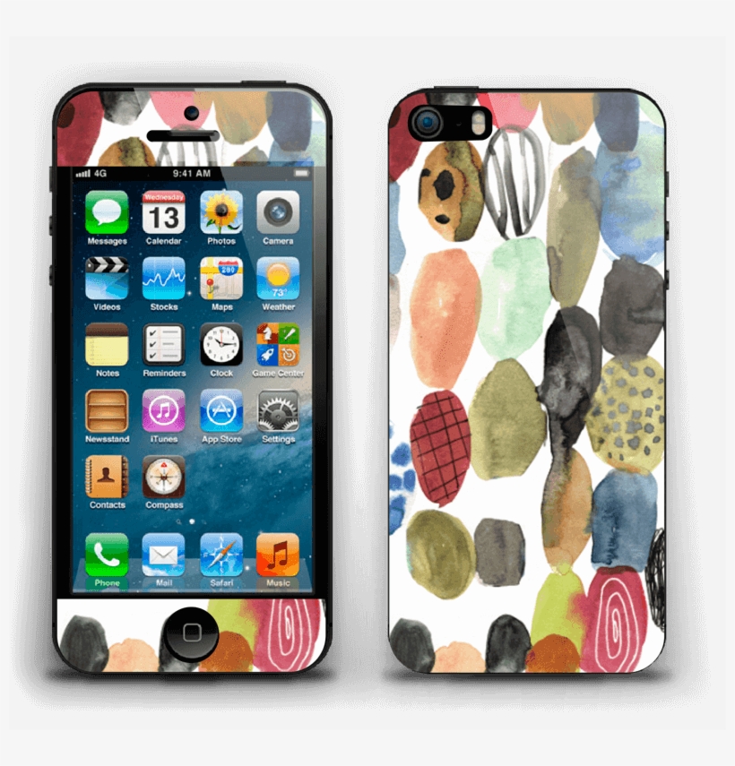 Dots Watercolor - Body Glove Dropsuit Case For Apple Iphone 5 - Navy, transparent png download