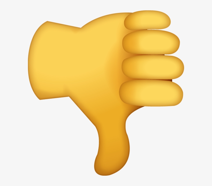Download Thumbs Down Emoji No Background Transparent PNG Download