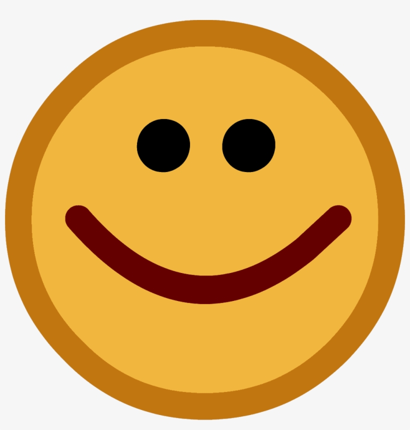 Button Down Happy Face - Club Penguin Happy Face, transparent png download