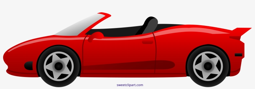 Red Ferrari Car Clipart - Car Clipart, transparent png download
