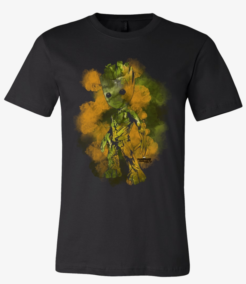 Guardians Of Galaxy Vol 2 Watercolor Groot Tshirt Graphic - Golden State Warriors Champions 2018 Shirts Design, transparent png download
