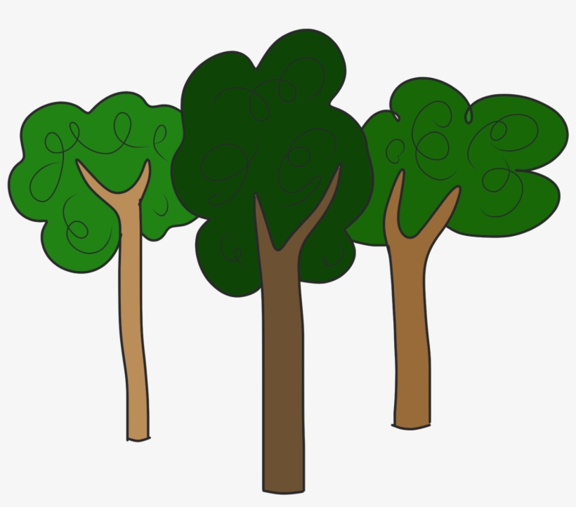 Love Clipart Pictures Of Trees Clipartix - Trees Clipart, transparent png download