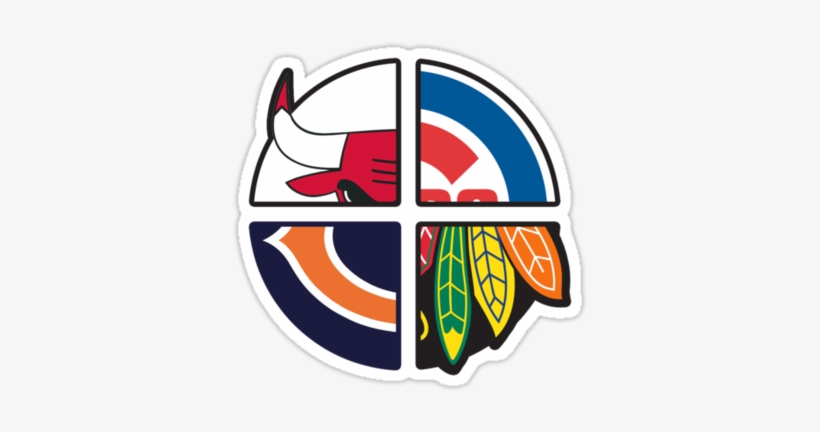 Bulls, Cubs, Bears And Blackhawks Sports Art, Sports - Bulls Cubs Bears Blackhawks, transparent png download