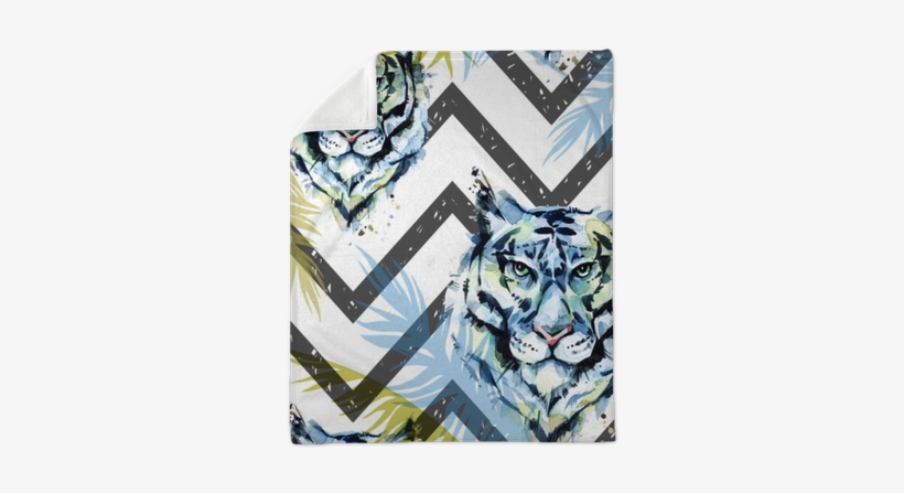 Watercolor Exotic Seamless Pattern - Watercolor Painting, transparent png download