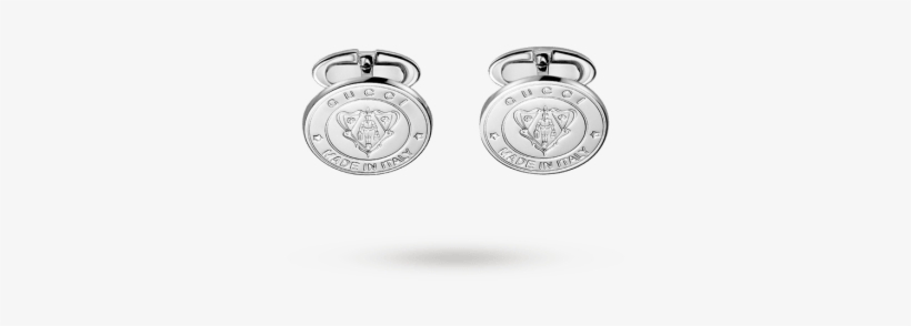 Gucci Silver Crest Cufflinks - Beach Sky, transparent png download
