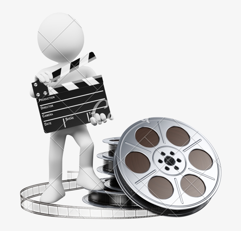 D White People Clapper Board And - Audiovisuel, transparent png download