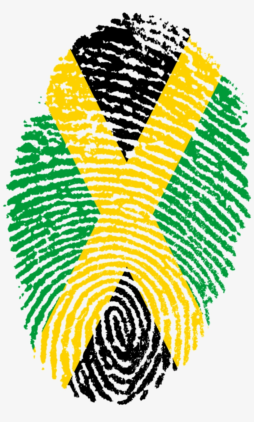 Travel, Jamaica Flag Fingerprint Country Pride Ide - Jamaican Fingerprint, transparent png download
