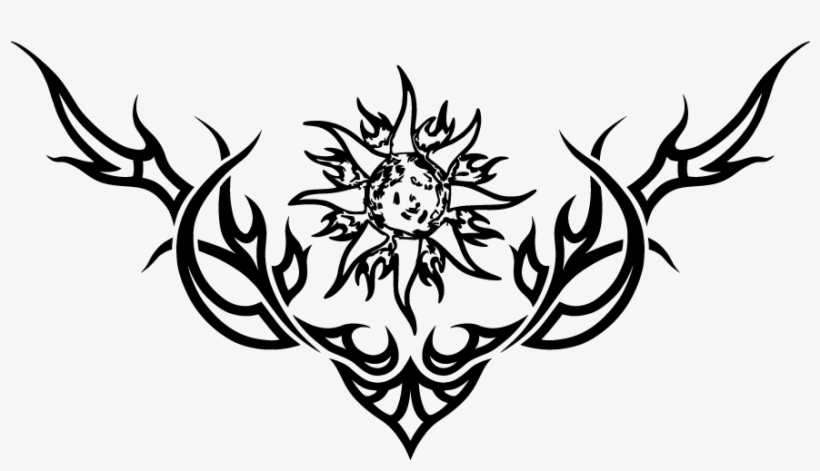 Sun Tribal By Absinthyium On Deviantart Royalty Free - Tribal Png Transparent, transparent png download