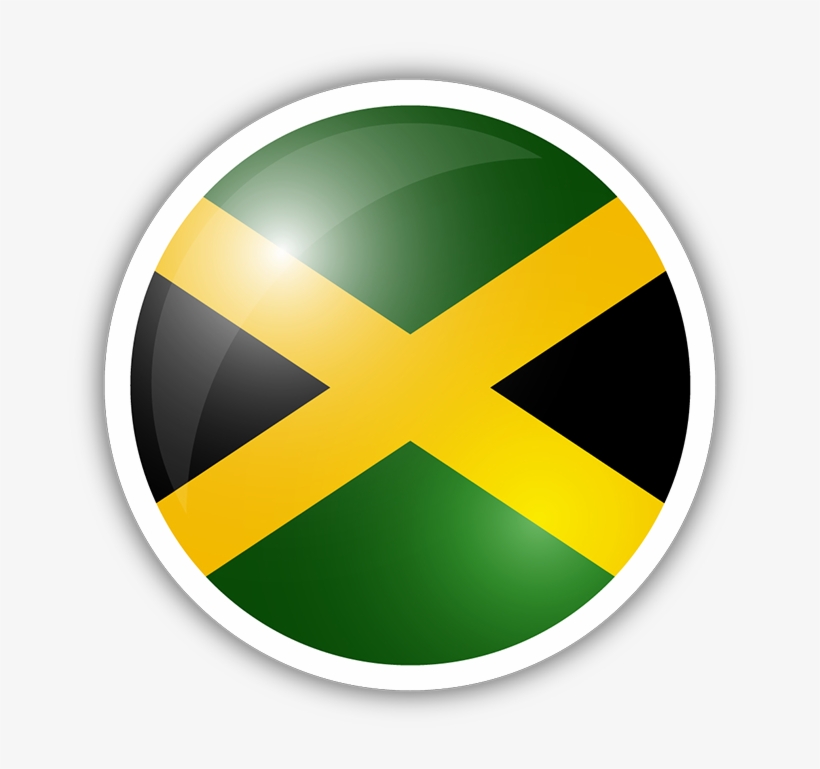Jamaica Flag Circle Sticker - Jpeg, transparent png download