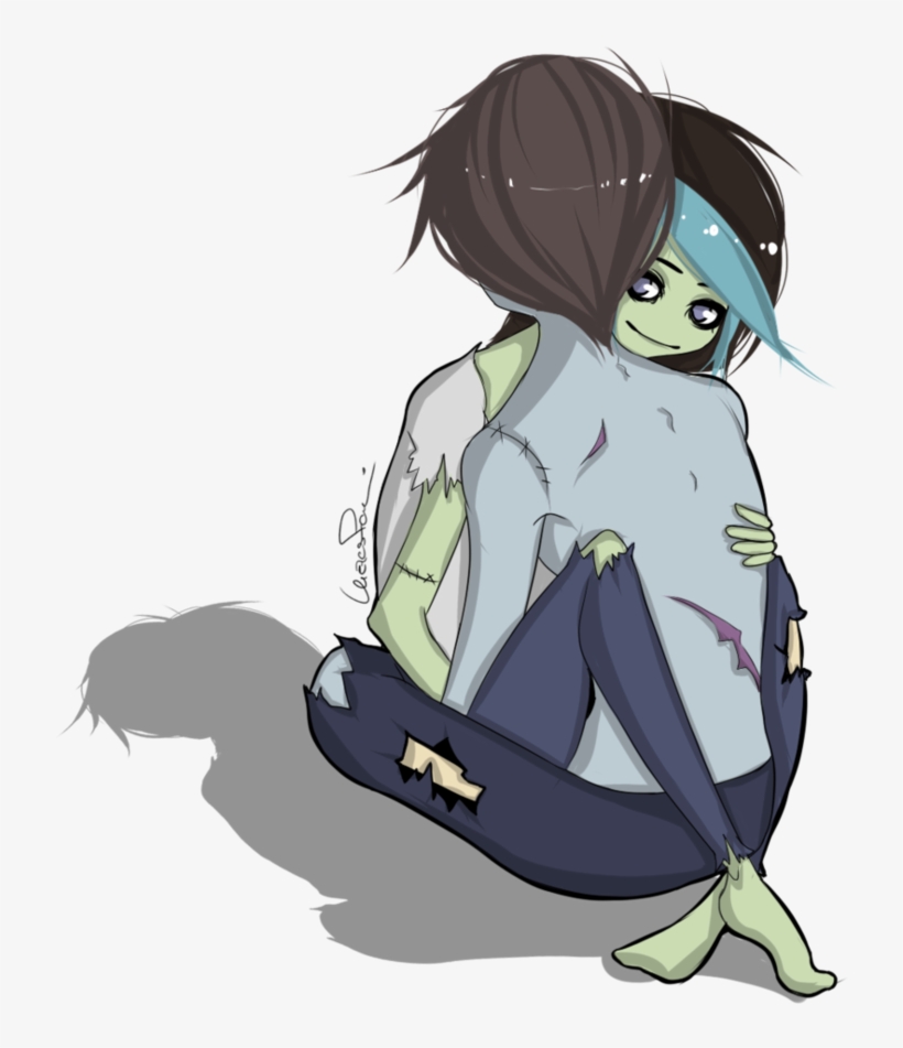 Watercolor - Anime Zombie Girl Love, transparent png download
