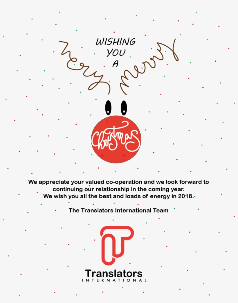Happy Holiday Wishes From Translators International - Illustration, transparent png download