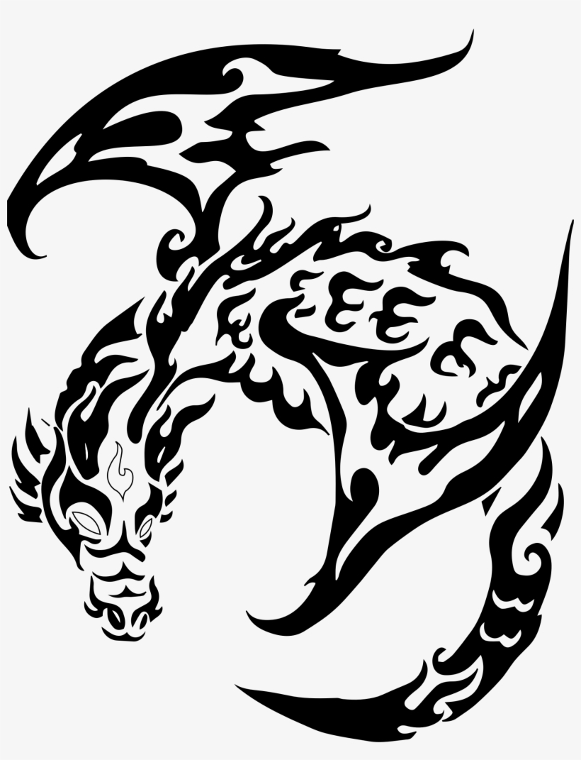 Big Image - Dragon Tattoo Png, transparent png download