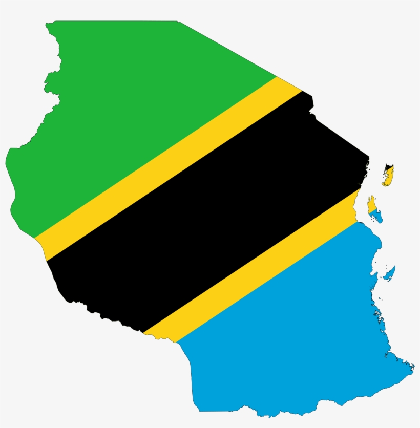 Tanzania Flag Map Tanzania Flag, Tanzania Africa, Africa - Tanzania Flag Map, transparent png download