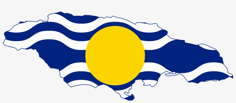 Flag Map Of Jamaica - West Indies Flag, transparent png download