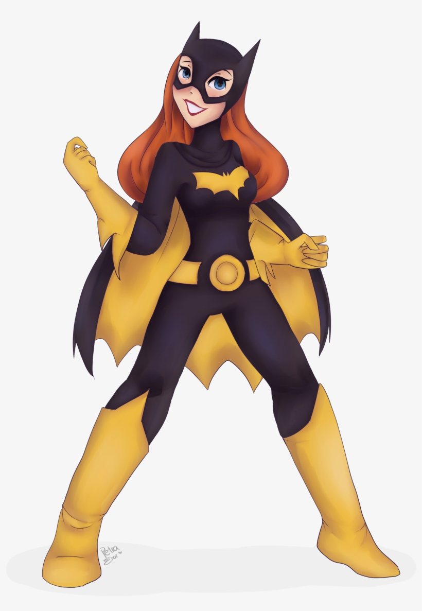 28 Collection Of Batgirl Cartoon Drawing - Batgirl Cartoon Simple, transparent png download
