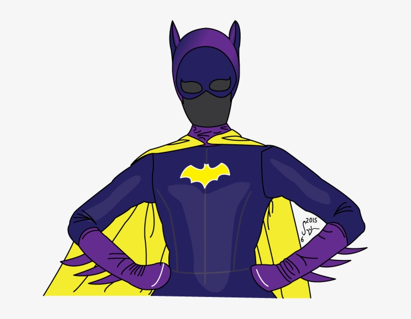 Batgirl 1966 Costume - Cartoon, transparent png download