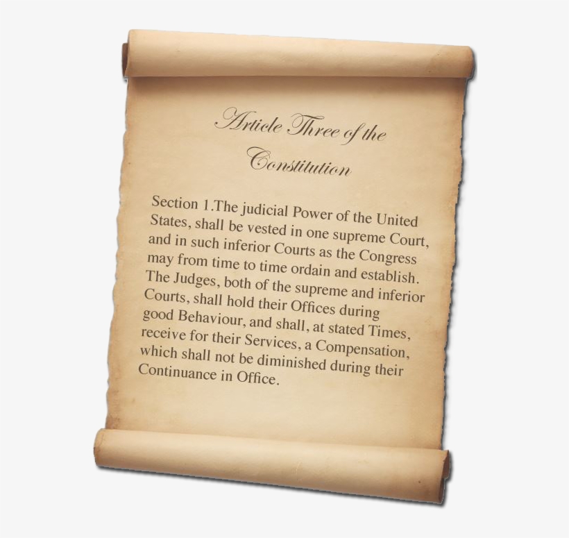 Article Three Of The United States Constitution - Book, transparent png download