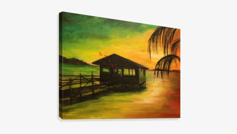 Jamaican Sunset Canvas Print - Printing, transparent png download