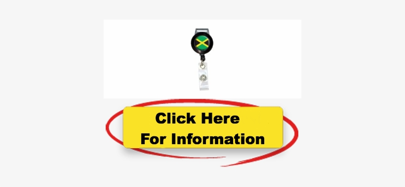 Uncomplicated Jamaica Jamaican Flag Lanyard Retractable - Label, transparent png download