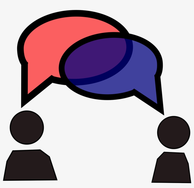 Png Black And White Stock Collection Of Free Contents - Conversation Clipart, transparent png download