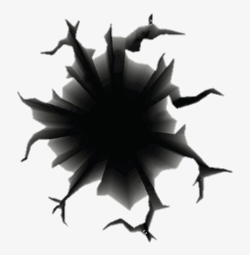 Hole Cracked Cracking Cracks Ground Overlay - Agujero En El Piso, transparent png download