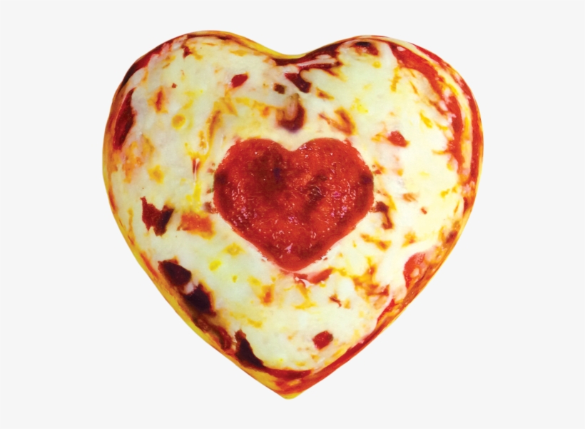 Heart Pizza Microbead Pillow - Heart Pizza, transparent png download