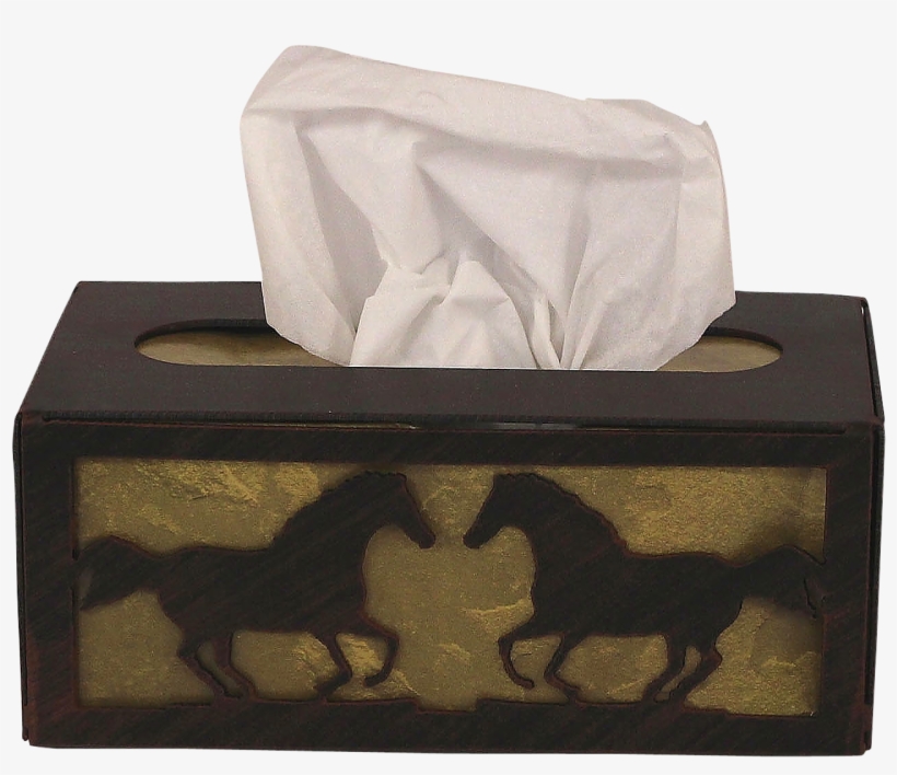Iron Running Horse Rectangle Tissue Box Cover - Coast Lamp Mfg. Horse Tissue Box Cover, transparent png download