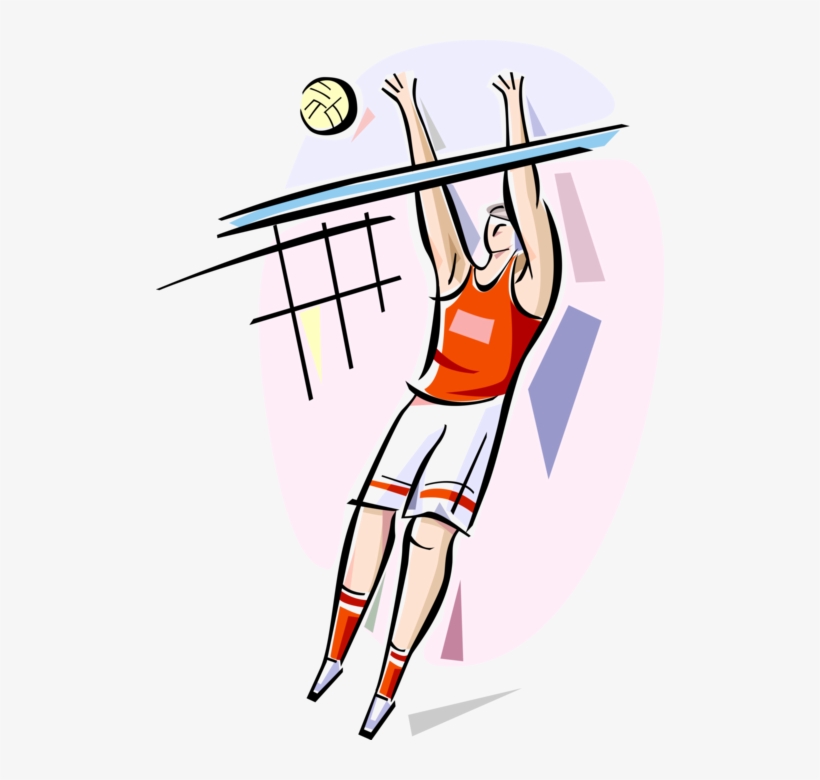 Vector Illustration Of Sport Of Beach Volleyball Player Volleyball Player Png Image Transparent Png Free Download On Seekpng