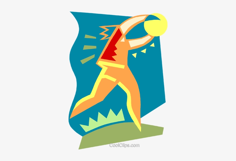 Volleyball Player Serving The Ball Royalty Free Vector - Volleyball Player, transparent png download