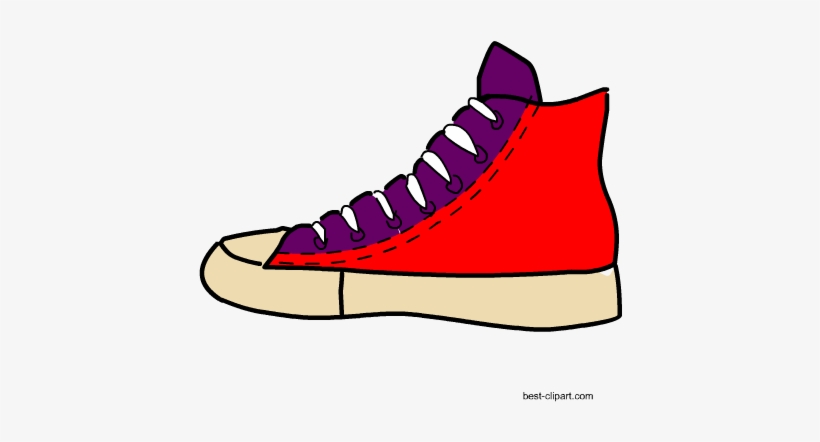 Converse Sports Shoes, Free Clip Art - Clip Art, transparent png download