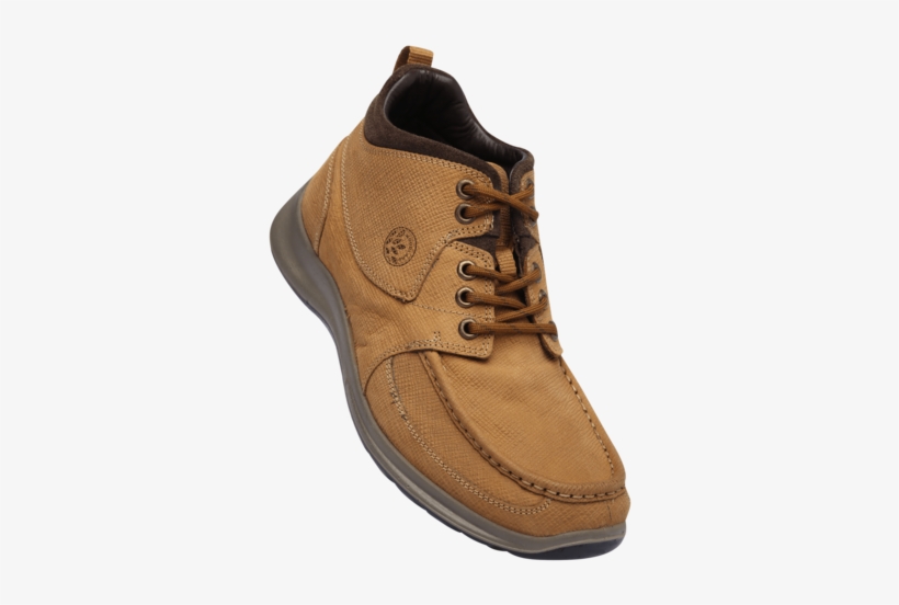 Mens Camel Nubuk Print Lace Up Casual Shoe - Lace-up Casual Shoe, transparent png download