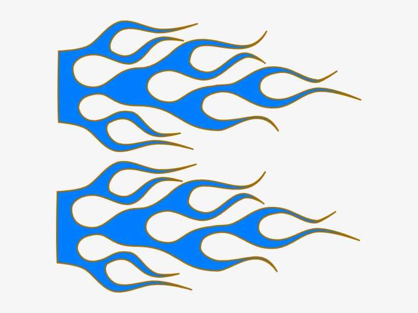 Banner Library Stock Flame Clipart Free - Blue Flames Clip Art, transparent png download