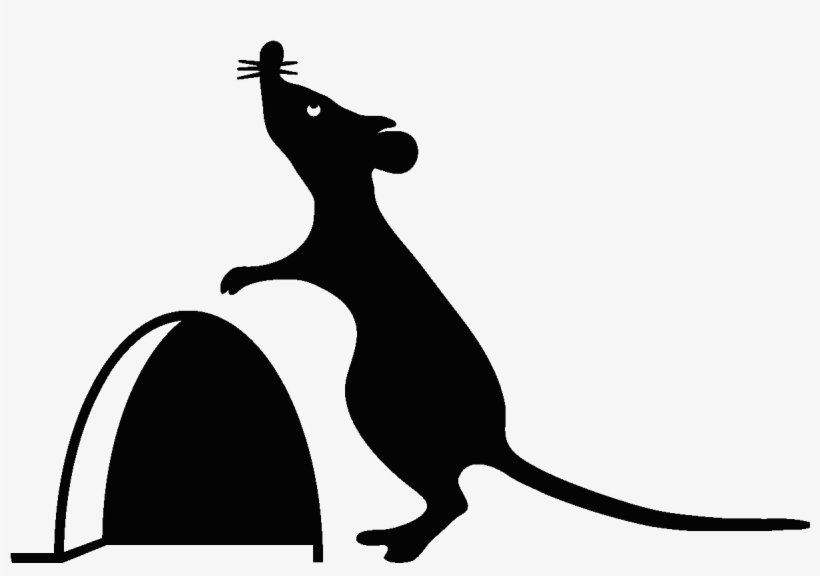 Sticker Trou De Souris Avec La Souris 2 Ambiance Sticker - Agujero Raton Png, transparent png download