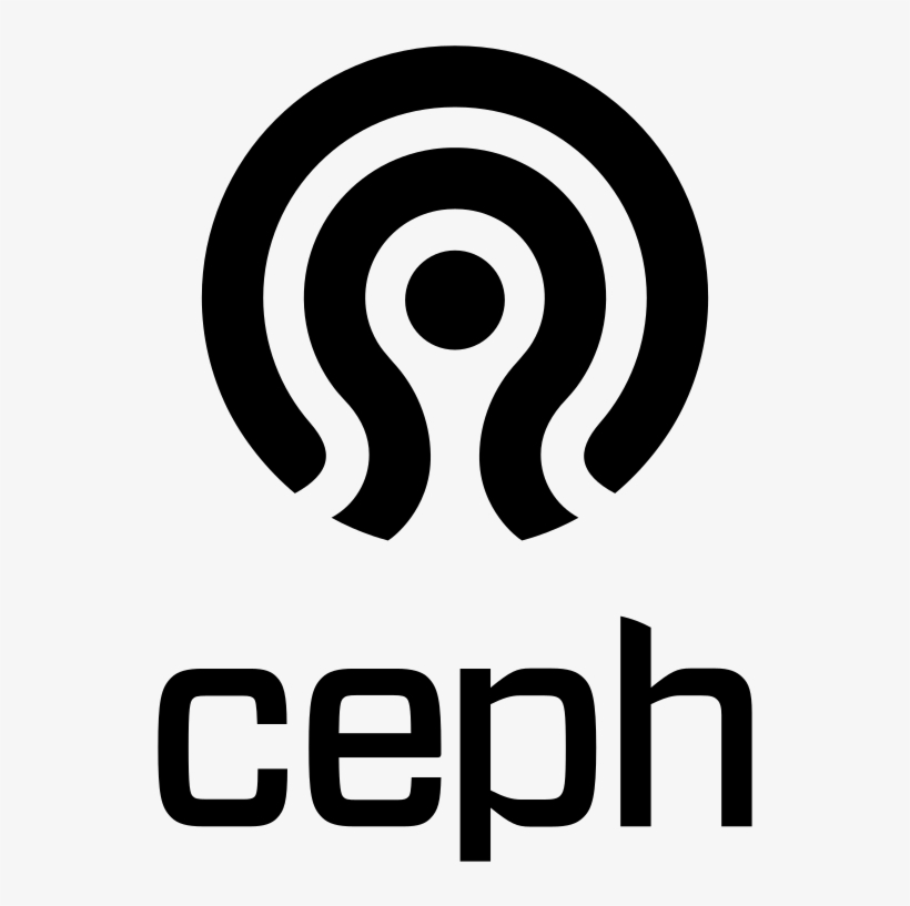 Ceph Logo Stacked Argb Black 120411 Fa Ceph Logo Stacked - Graphic Design, transparent png download