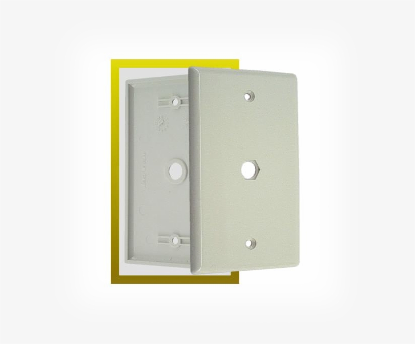 White Plastic Wall Plate With One - Door, transparent png download