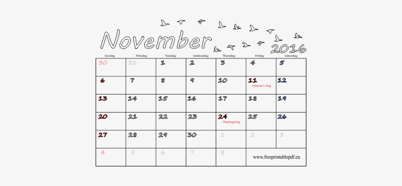 Spanish Calendar November With Holidays PNG Image | Transparent PNG Free  Download on SeekPNG