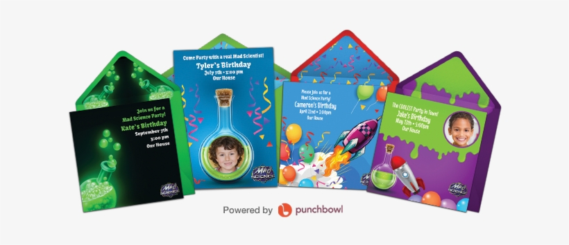 Mad Science Invitations - Birthday, transparent png download