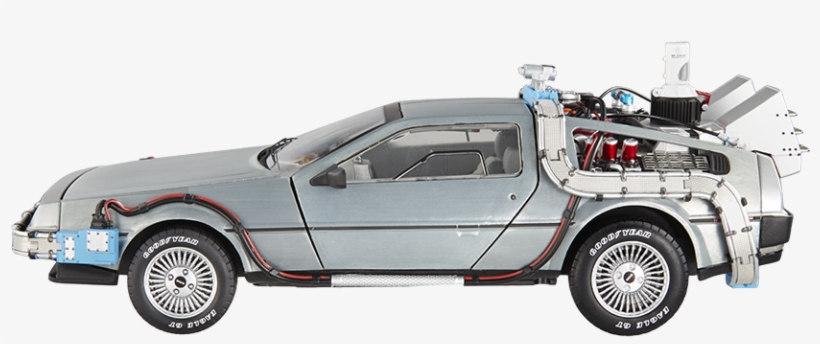 Mtbcj97lg Delorean1 Delorean2 - Hot Wheels Elite 1 18 Back, transparent png download
