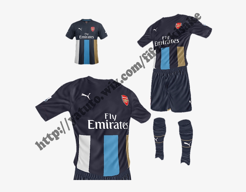 Arsenal Fc Third By Kisake - Monaco Away Kit Fifa 14, transparent png download