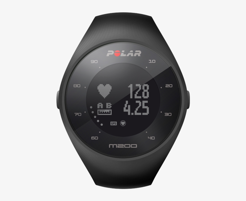 Polar M200 Heart Rate Monitor, Black - Polar M200 - Gps Sports Watch - Red, transparent png download