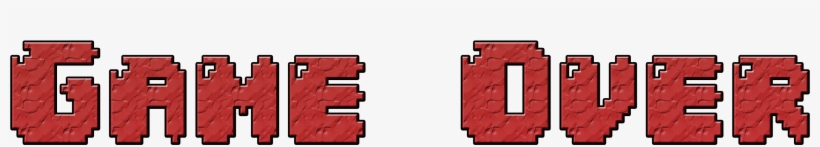 Digital Art Game Over Minimalism Text Video - Graphic Design, transparent png download