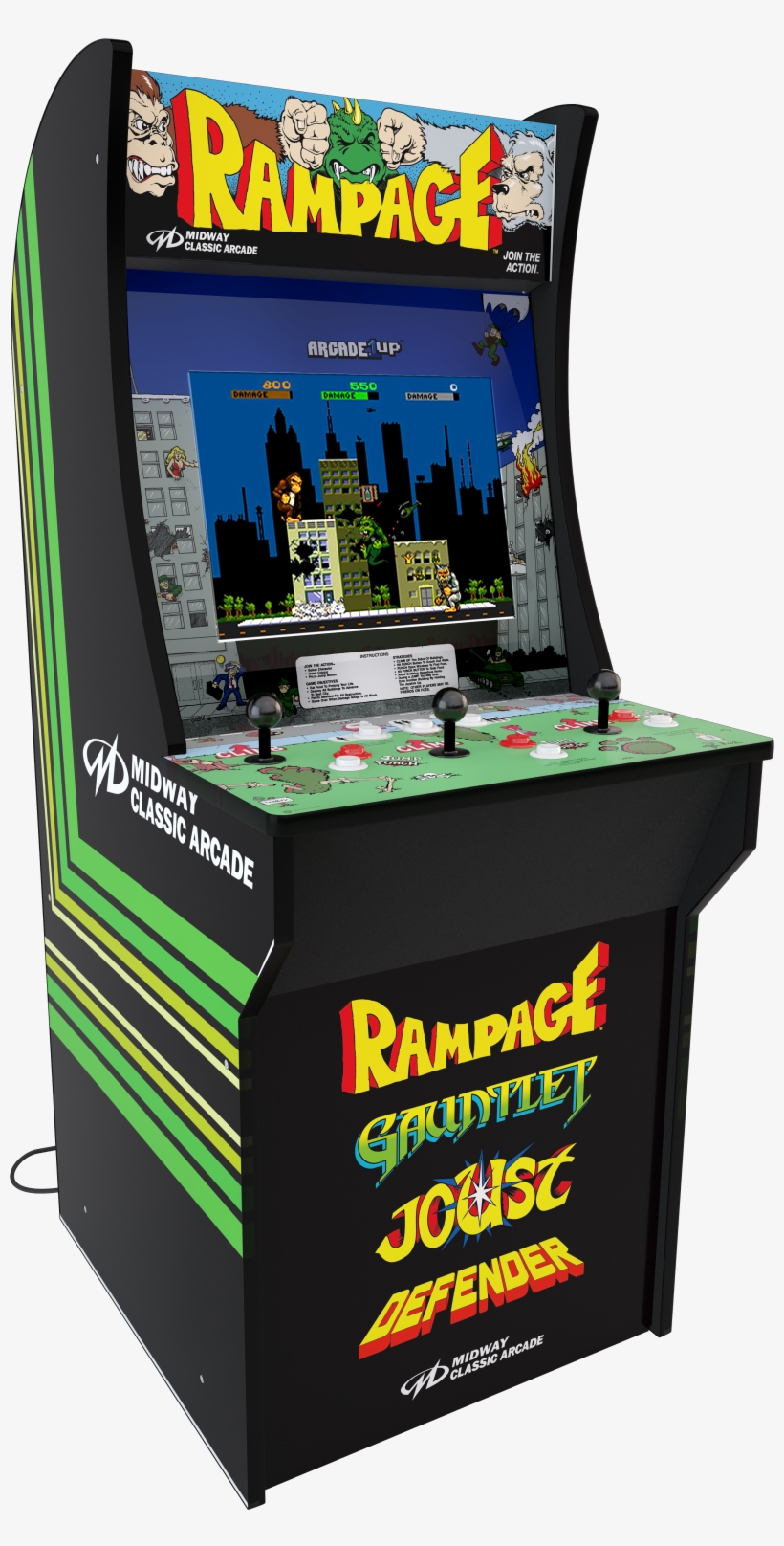 Arcade1up Rampage Machine, 4ft, transparent png download