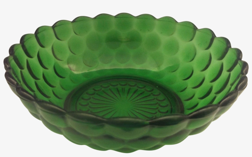 Forest Green Bubble Cereal Bowl Anchor Hocking 5 1/4 - Bowl, transparent png download